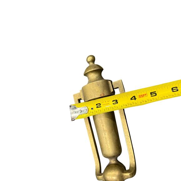 Vintage solid Brass Door Knocker Victorian / English Style Ornate - Picture 5 of 5